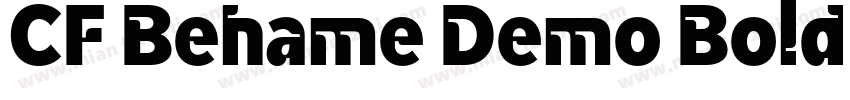 CF Behame Demo Bold Italic字体转换